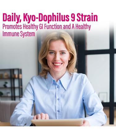Kyolic - Kyo-Dophilus Probiotic 9 Strain 3 Billion 30 Capsules - Lactobacillus and Bifidobacterium Probiotic Supplement - Healthy Gut Intestinal Flora Indigestion Relief & Bowel Movement Supplement 30 count (Pack of 1) - Buy Online on GoSupps.com