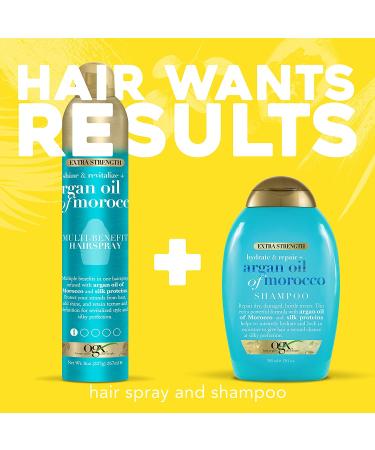 OGX Revitalize + Argan Shine Heat Protection Hairspray - 8oz - Buy Online on GoSupps.com