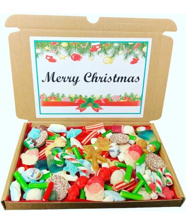 1KG CHRISTMAS PICK & MIX Sweet Box Latter Box Hamper Personalised Sweet Box Gift for Christmas - Buy Online on GoSupps.com
