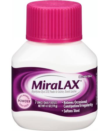 Miralax 7-Dose 4.1oz (119g) - Pack of 3 - Buy Online on GoSupps.com