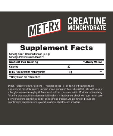 MET-Rx Creatine 400g â€“ Pure Muscle Fuel for Optimal Performance - Buy Online on GoSupps.com