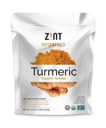 Turmeric Powder : Organic Indian Spice - Lab Tested Raw Natural Whole-Food Curcumin Supplement - Antioxidant Non-GMO USDA Certified 32 Oz 2 Pound (Pack of 1)