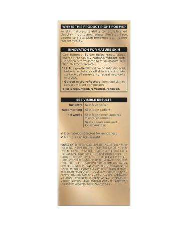 L'Oreal Paris Age Perfect Cell Renewal Golden Face Serum 1oz - Anti-Aging Skincare - Buy Online on GoSupps.com