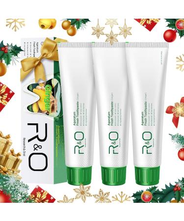 R&O Ginger Mint Fresh Toothpaste 3.53 oz - A Miracle for Oral Hygiene Maintains Fresh Breath Relieves Oral Discomfort Removes Dental Plaque (3) - Buy Online on GoSupps.com