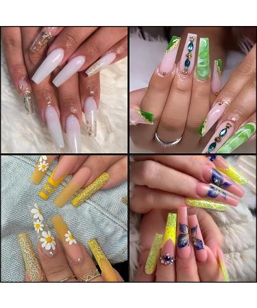 240 Pcs Clear Full Cover Trapezoidal Coffin Nail Tips - False Ballerina French Acrylic Extension for Salon and Home DIY Nail Art - Buy Online on GoSupps.com