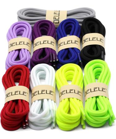 DELELE 115CM Thick Round Climbing Shoelaces - Black (2 Pairs) - Buy Online on GoSupps.com