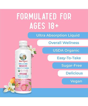 MaryRuth's Organic Women's Liquid Multivitamin - Immune Support & Cognitive Health | 15.22 fl oz - Buy Online on GoSupps.com