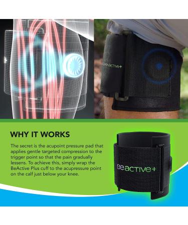 BEACTIVE Plus Acupressure System - Sciatica Pain Relief Brace for Lower Back, Hip & Knee - Targeted Compression for Sciatic Nerve Pain - Unisex - Buy Online on GoSupps.com