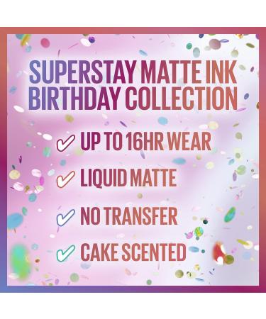 Maybelline Super Stay Matte Ink Liquid Lipstick - Limited Edition Birthday Cake Scented Shade Show Runner 0.17 Fl Oz - Buy Online on GoSupps.com