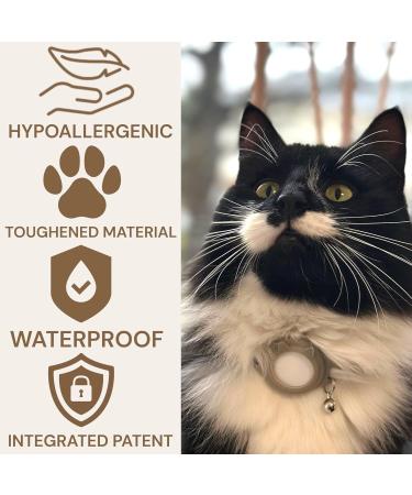 Hypoallergenic Apple Airtag cat collar Cat Tracker collar. Cat tracker GPS collar for small cats. Pet tracker for cats. Cat collar airtag GPS tracker for cats. Neutral Grey - Buy Online on GoSupps.com