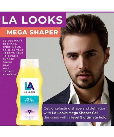 LA Looks Mega Shaper Hold Level 9 Gel - 20 Oz | Strong Hold Hair Gel for Ultimate Styles | International Shipping Available - Buy Online on GoSupps.com
