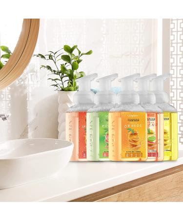 Moisturizing Foaming Hand Soap Pack - Aloe Vera & Essential Oils - Alcohol-Free Citrus Blend - Lemon, Orange, Lime, Pink Grapefruit - Kitchen/Bathroom Hand Wash - Set of 5 - Buy Online on GoSupps.com