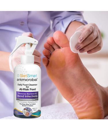 SkinSmart Daily Foot Cleanser - 8oz Spray | Removes Bacteria, Prevents Infections - Buy Online on GoSupps.com