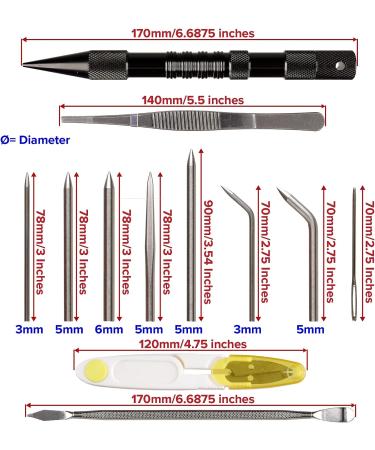 Paracord Planet 12 PC Stainless Steel FID Set for Paracord Work - DIY - Buy Online on GoSupps.com