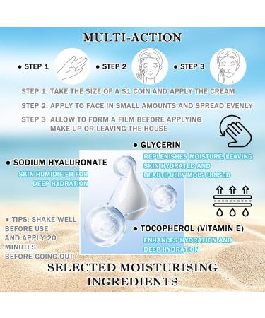 Moisturizing Oil-Free Face Sunscreen SPF 50 PA+ | Hydrating & Refreshing Facial Lotion for All Skin Types - Buy Online on GoSupps.com