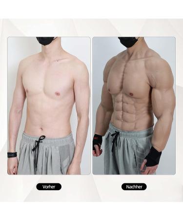 Buy Smitizen Silicone Muscle Suit for Men - Realistic Upper Body Cosplay Costume | Halloween & Carnival Ivory - Buy Online on GoSupps.com
