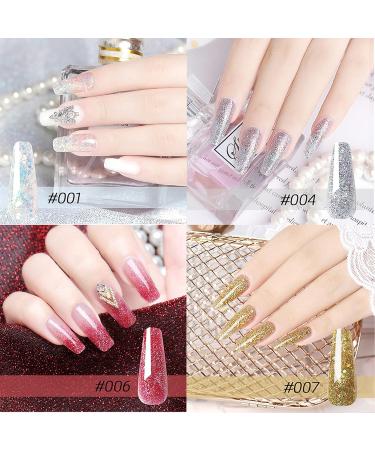 Warm Girl Professional Glitter Poly Nail Gel Kit Nail Extension Gel Nail Enhancement Builder Gel for Starters with 6 Colors - Buy Online on GoSupps.com