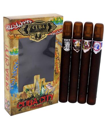 Cuba City 4-Piece Set for Men (Hollywood + Vegas + Miami + New York) - Buy Online on GoSupps.com