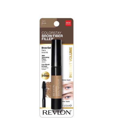 Revlon ColorStay Brow Fiber Filler - Blonde Waterproof Eyebrow Gel, 0.23 fl. Oz - Buy Online on GoSupps.com