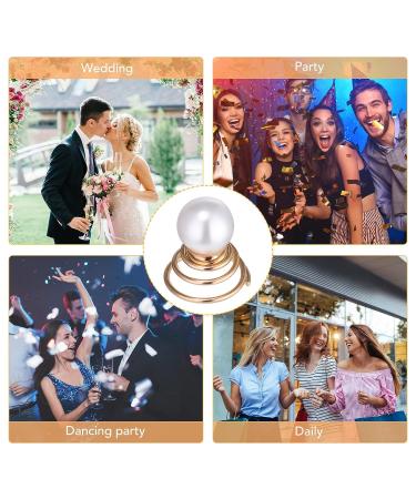 Lurrose 12pcs Golden Pearl Spiral Hair Pins for Wedding Prom Party - Bridal Hair Clips - Buy Online on GoSupps.com