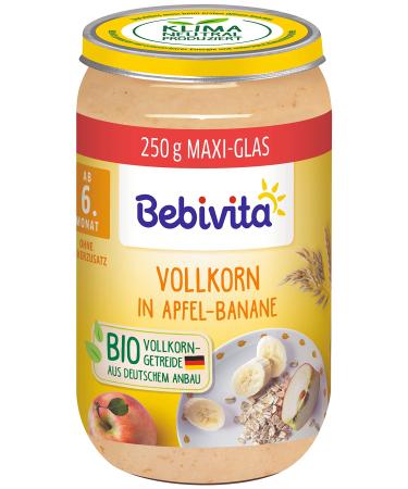 Bebivita Fruit & Grain Whole Grain in Apple-Banana Pack of 6 (6 x 250 g) - Buy Online on GoSupps.com