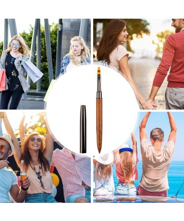 Nail Polish Brush - Tool - Sandalwood Nail Polish Brush For Thin Details Fine Drawing Long Lines Home Use And Professional Nail Salon J - Buy Online on GoSupps.com