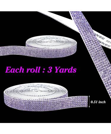 Dream Purple Self Adhesive Rhinestone Strips - 2mm Bling Sticker Roll for DIY Crafts & Decor - Wedding, Party, Car, Phone Decoration - Buy Online on GoSupps.com