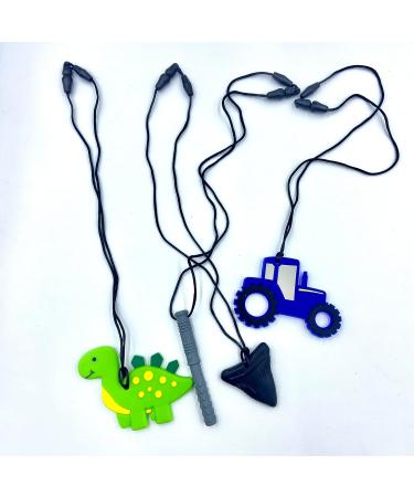 Buy WTPIN Silicone Chew Necklace for Kids - 4 Pack Sensory Bei ring for Ages 1-12 | Safe Baby Chew Jewelry - Buy Online on GoSupps.com