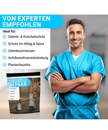 Professional Adjustable Ankle Bandage | Unisex Flexible Foot Support for Sports & Joint Pain Relief - Buy Online on GoSupps.com