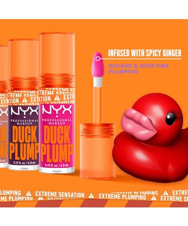 NYX Professional Makeup Lip Gloss - Glossy Finish Intensive Color Extreme Volume | Vegan & Ginger Oil Infused Duck Plump Lip Lacquer - Nude Swings - Buy Online on GoSupps.com