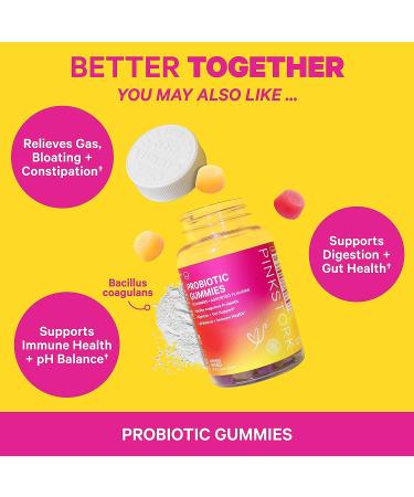 Pink Stork Total Glow Biotin Gummies - Hair, Skin, Nail Vitamins with Added Vitamin A, E, Folate, B6, B12 - 60 Berry Gummies - Buy Online on GoSupps.com