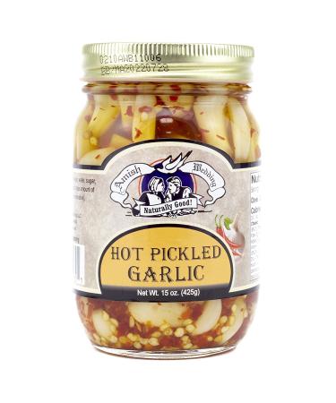 Amish Wedding Hot & Sweet Pickled Garlic 15oz (x2) - Handmade, All Natural - Buy Online on GoSupps.com