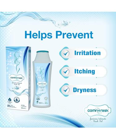 ComfyFresh Feminine Intimate Gel Wash pH Balanced Soap-Free Probiotic Hypoallergenic Formula with Paraben-Free Natural Ingredients Tea Tree Sea Buckthorn and Aloe Vera - Buy Online on GoSupps.com