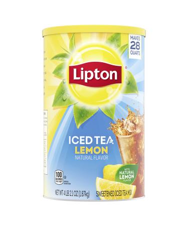 Lipton Iced Tea Mix, Lemon, Makes 28 Quarts (Pack of 2) 4.1 Pound (Pack of 2) Lemon