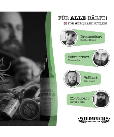 Wild Growth Beard Care - Havana Beard Care Set | Complete 3-Piece Beard Oil Set for Luxurious Grooming - Buy Online on GoSupps.com