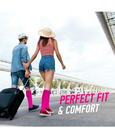 CFA V1 Compression Socks for Men & Women - Running Gym Cycling | Sustainable Danish Design - XL (2 Pairs) - Rosa - Buy Online on GoSupps.com