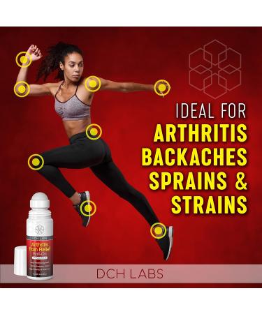 DCH Labs Warming Arthritis Pain Relief Roll-on 3oz - Deep Penetrating Capsaicin for Muscle & Joint Pain in Hands, Wrists, Feet, Knees & Back - Buy Online on GoSupps.com
