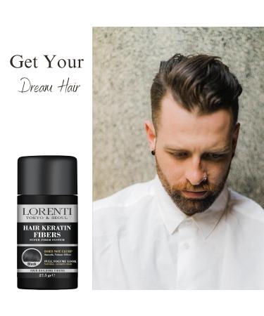 LORENTI TOKYO & SEOUL Keratin Hair Fibers | No Clump Full Volume | Nourishing Black Hair Pomade Fiber - International Shipping - Buy Online on GoSupps.com