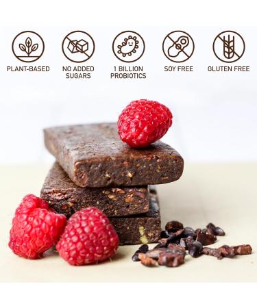 Cib re Probiotic Protein Bars - Plant-Based Snack with 1 Billion Probiotics, 7g Pea Protein, No Added Sugar, Gluten-Free, Soy-Free, Vegan, Raspberry Cacao Crunch (12 Count) - Buy Online on GoSupps.com