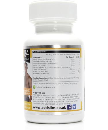 Actislim Platinum: UK's #1 Weight Loss Slimming Pill with Garcinia Cambogia, Citrus Aurantium & Caffeine | 6-Week Course for Fast Results - Buy Online on GoSupps.com