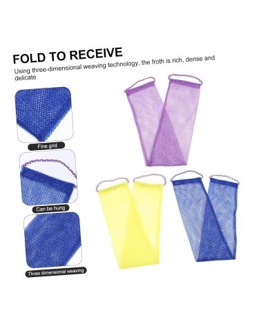 FRCOLOR 9 Pcs Drawstring Bath Towels & African Bathing Sponges - Exfoliating Shower & Body Scrubber for Ultimate Clean & Care - Buy Online on GoSupps.com