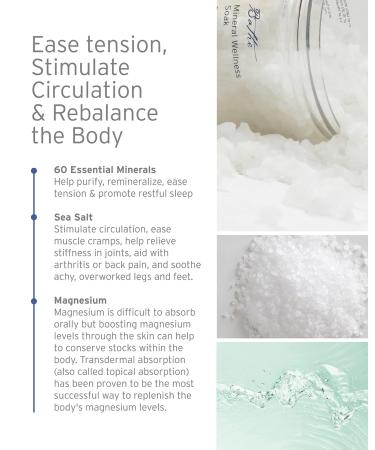 Kerstin Florian Mineral Wellness Soak - Magnesium Bath & Shower Salts for Tired Muscles Detox & Skin Softening (16 fl oz) - International Shipping Available - Buy Online on GoSupps.com