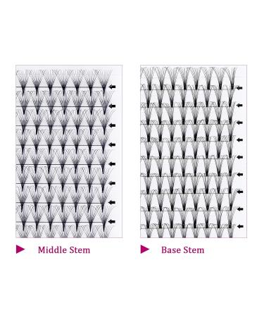 Premium 10D 0.07mm D Curl Russian Volume Eyelash Extensions | 11-19mm Premade Compartments for Stunning Volume - Buy Online on GoSupps.com