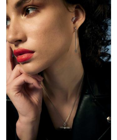 All We Are AWA Logo Pav Stud Earring (Silver Tone/Crystal) - Buy Online on GoSupps.com