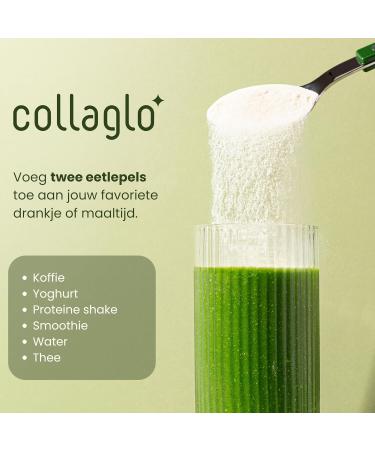 Collaglo Collagen Powder 100 Pure Collagen Peptides Type 1 2 and 3 300g For Healthy Hair Skin Nails Muscles and Joints Produced in the Netherlands Easily soluble - Buy Online on GoSupps.com
