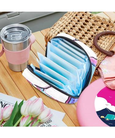 Menstruation Pad Bag with Zipper | Cute Unicorn & Rose Designs | Women s Napkin & Tampon Collecting Bags - Buy Online on GoSupps.com