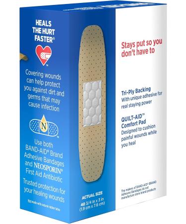 Band-Aid Brand Tru-Stay Sheer Strips - Adhesive Bandages for First Aid & Wound Care (40 ct) - International Shipping Available - Buy Online on GoSupps.com