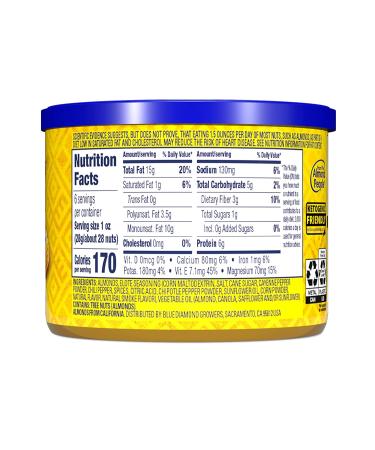 Blue Diamond Elote Mexican Street Corn Flavored Almonds 6 oz Resealable Can - Pack of 1 - Buy Online on GoSupps.com