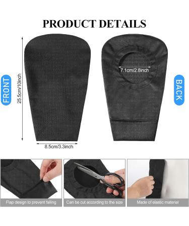 4-Piece Black Ostomy Bag Cover for Men & Women | Odor Control, Washable & Stretchy Pouch Liner | Lightweight Protector - Buy Online on GoSupps.com