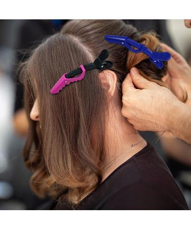 10-Pack Salon Alligator Hair Clips - Non-Slip Plastic Gator Clips for Styling - Durable & Colorful - Buy Online on GoSupps.com